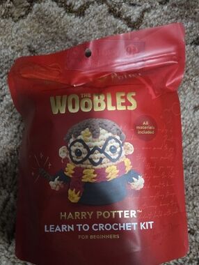 The Woobles Harry Potter Learn to Crochet Kit - Red Packaging